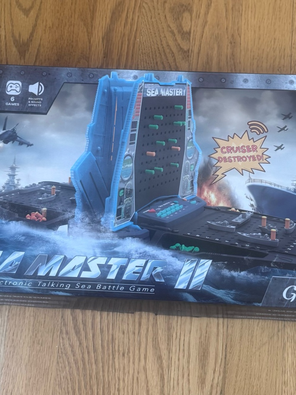 Electronic Talking Sea Battle Game - Blue